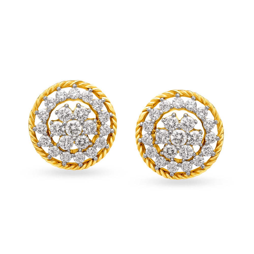 Gold Earrings Studs Tanishq 2024 | favors.com