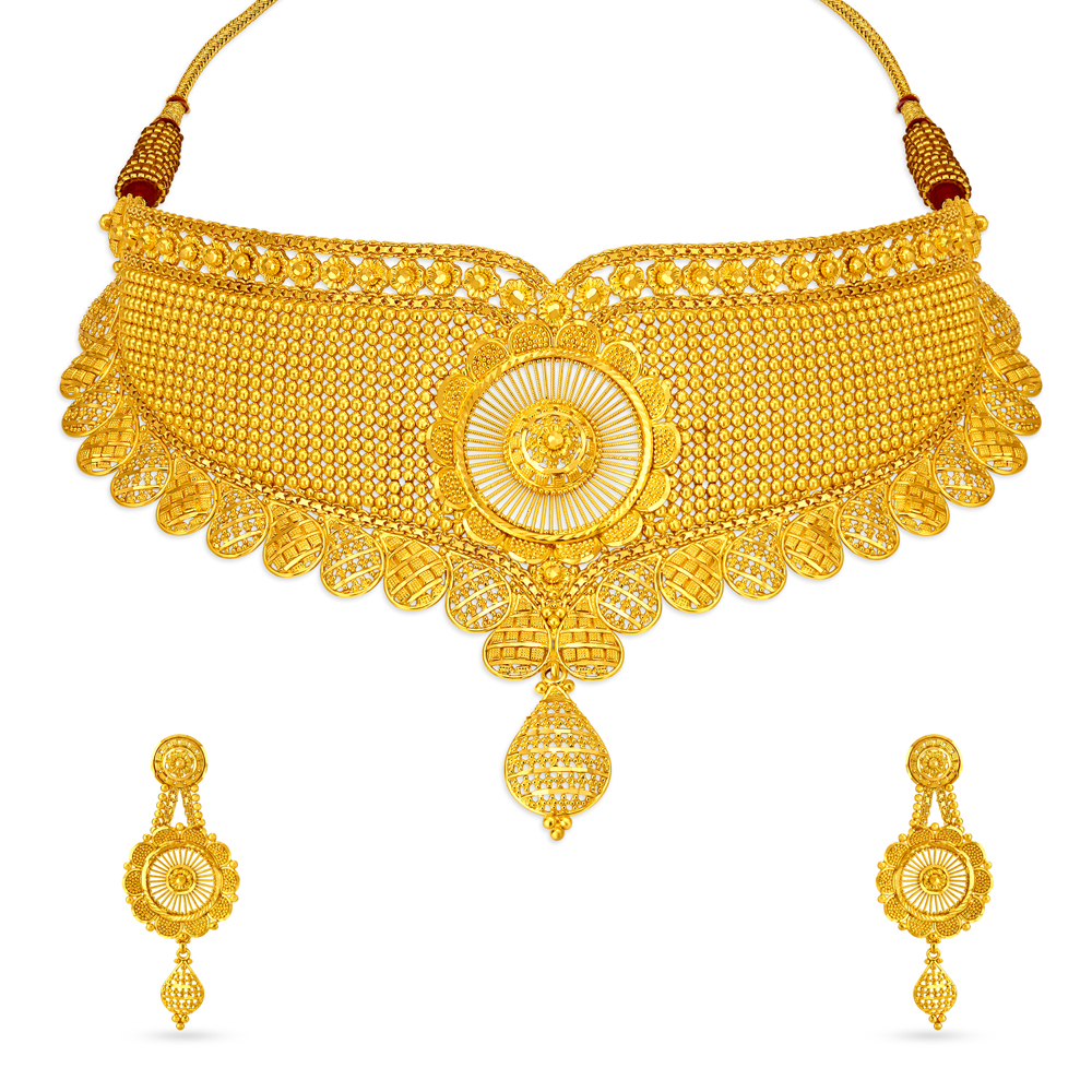 Gold jewellery for sales bride with price