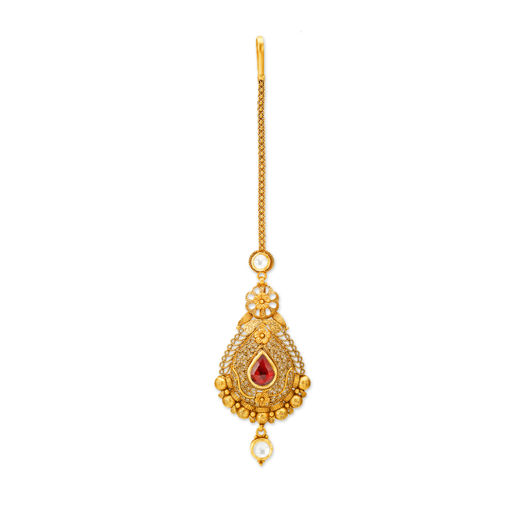 Maang tikka sale gold tanishq