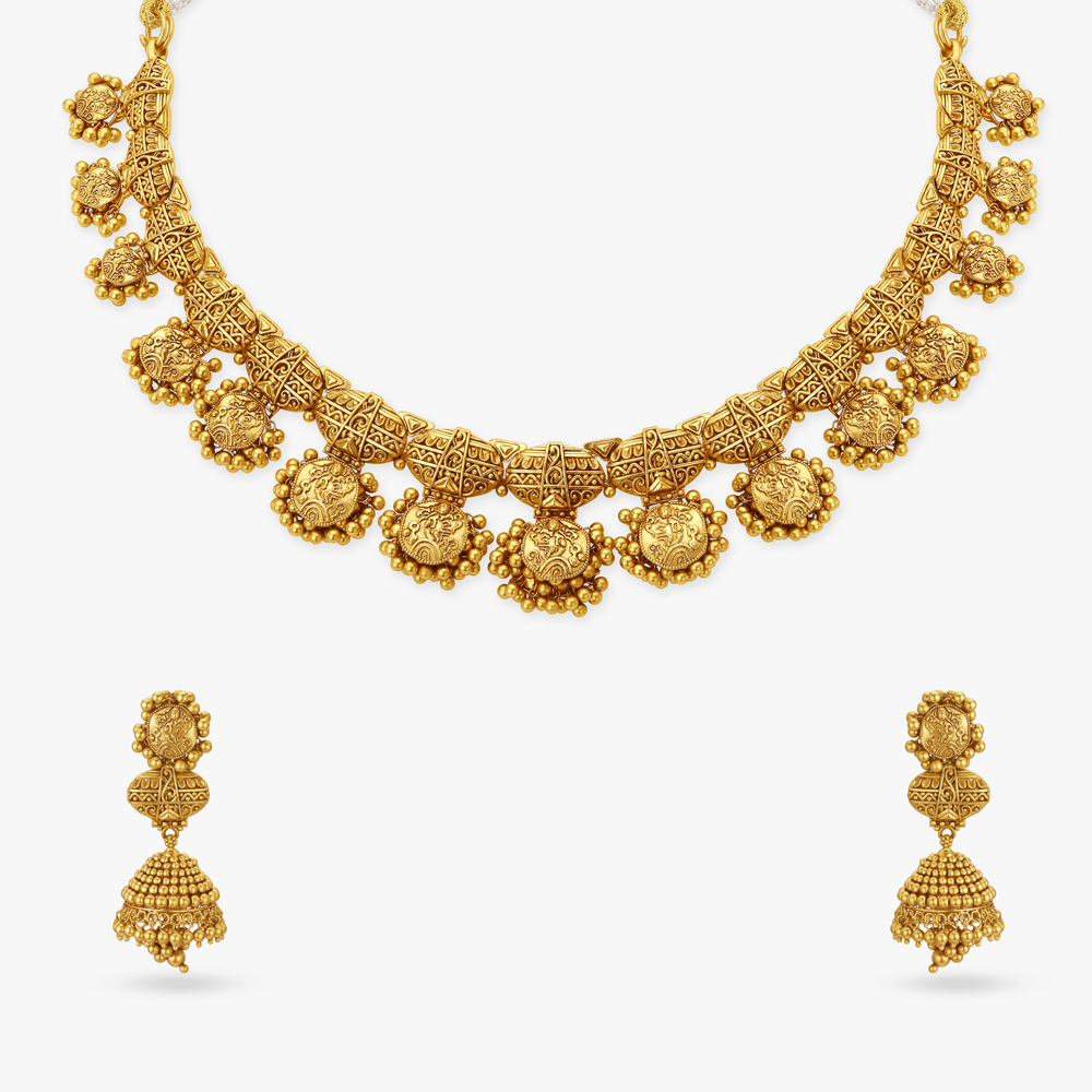 Temple collection hot sale gold necklace